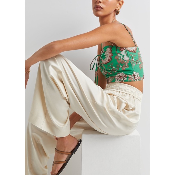 Cara Cara Maidstone Top Jacobean Mint Poplin Cotton XS - Picture 6 of 16